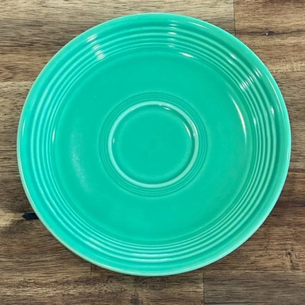 Fiestaware Mid Century Modern Dinnerware Cup & Saucer Set Original Medium Green